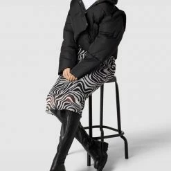 Gina Tricot Steppjacke Mit Stehkragen - Schwarz